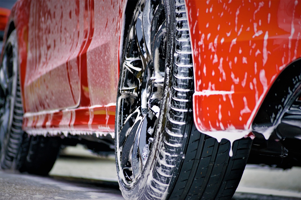 Auto detailing in Waco ensures deep-cleaned tires, leaving them spotless and refreshed.